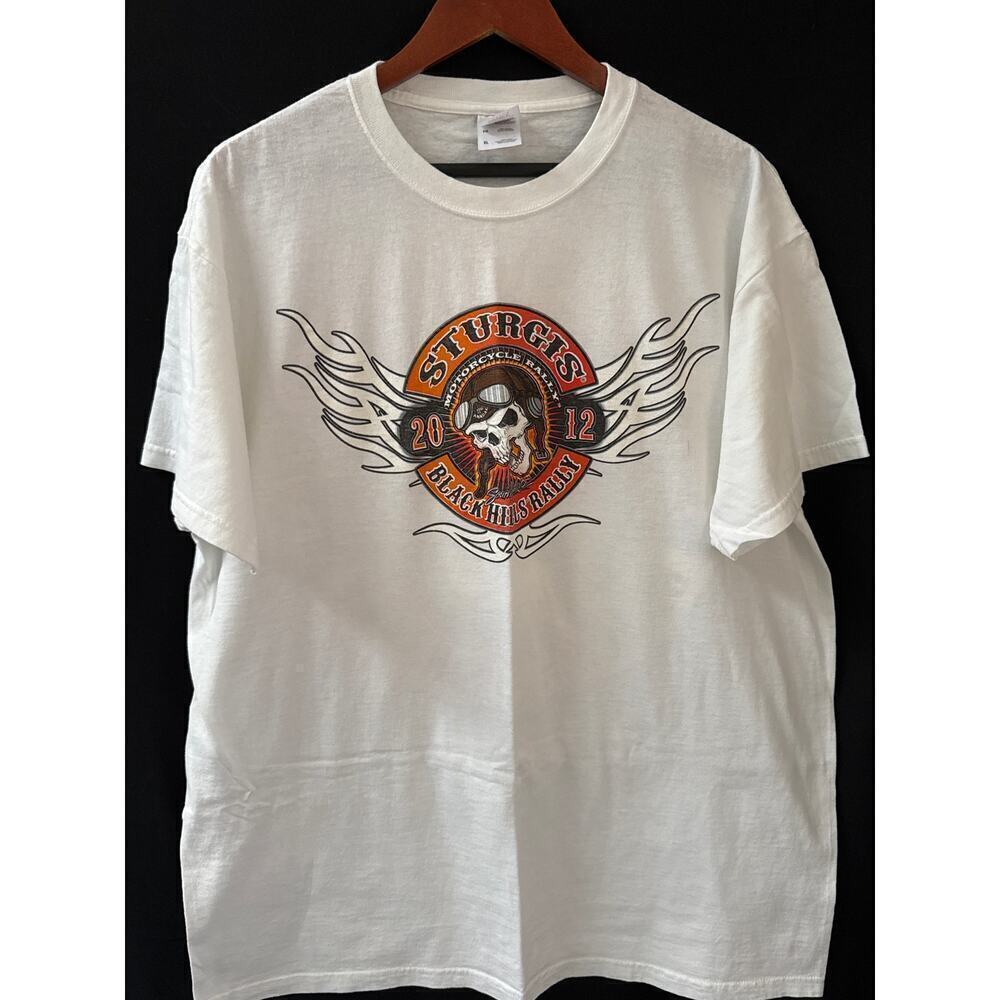 Men’s Fruit of the Loom Sturgis Black Hills Rally 2012 Graphic Tee Sz XL